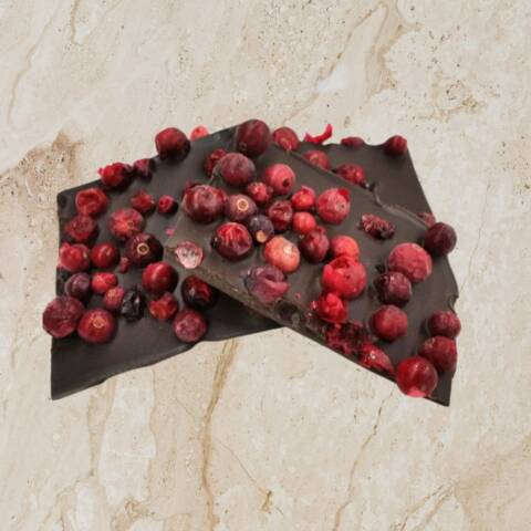 Worry free Karpalo tummasuklaa 56 % -  100g - maidoton luomu