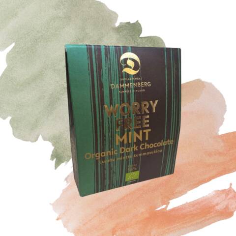 Worry free minttu tumma suklaanappi - 56% 90g - luomu