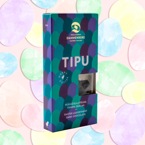 90g TIPU maidoton tummasuklaa kuviot   55%