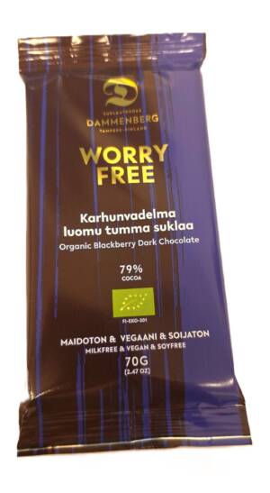Worry free karhunvadelma tumma suklaalevy luomu - 79% 70g